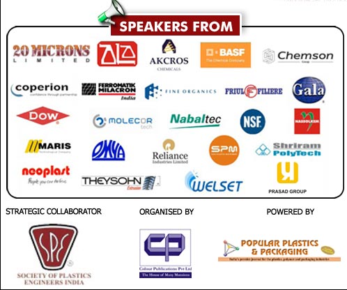 20 Microns Ltd, Akcros. BASF, Chemson, Coperion, Gala, DOW, molecor, Nabaltec, NSF, Maris, Reliance SPM, Shriram Polytech, neoplast Theysohn, Welset, Omya, Fine Organics, Ferromatik Milacron, Friule Filiere