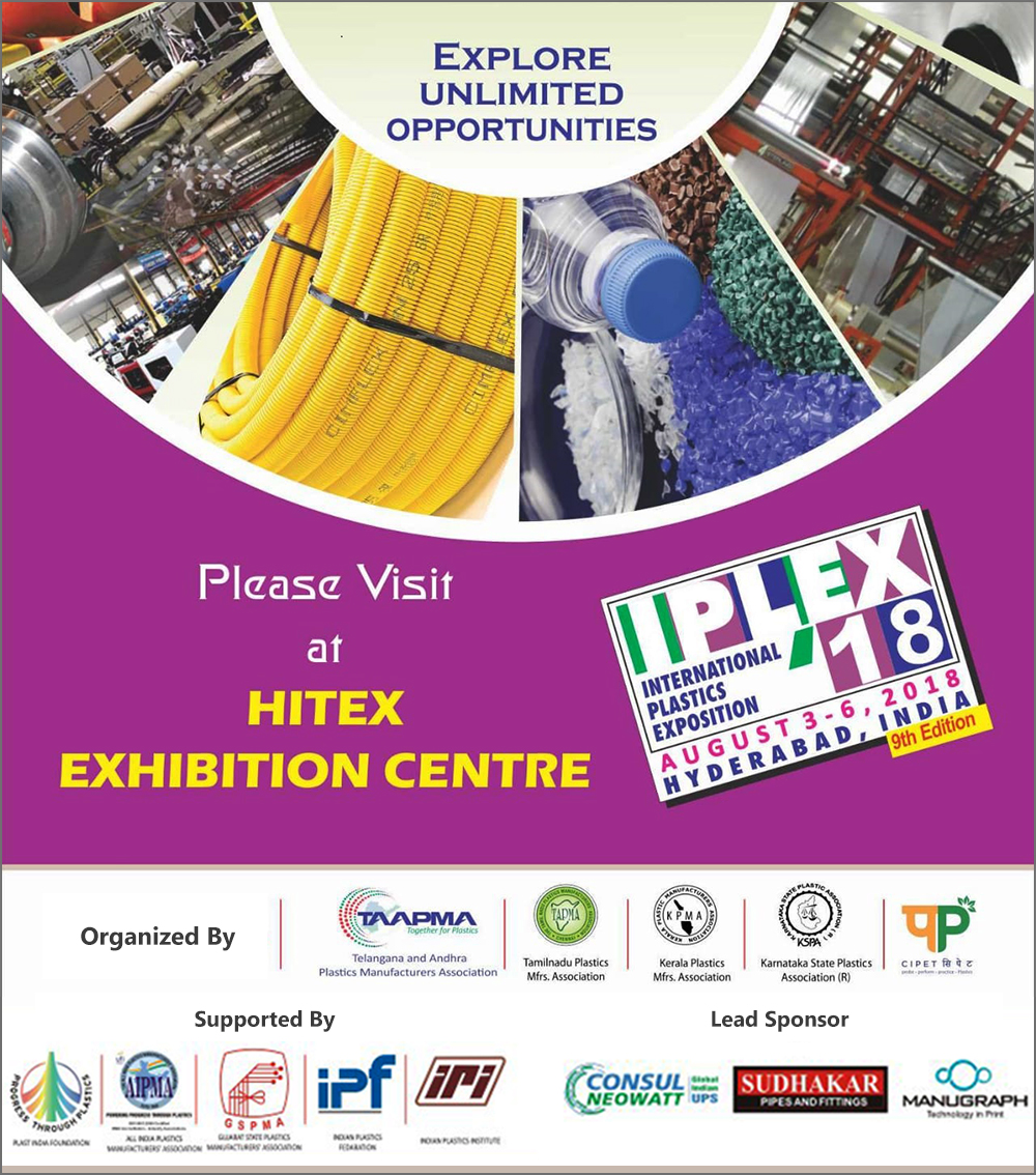 Image result for Ninth edition of IPLEX, an international plastics exposition, begins Today