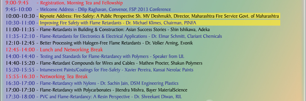 Fire Safety Full Day Conference Agenda