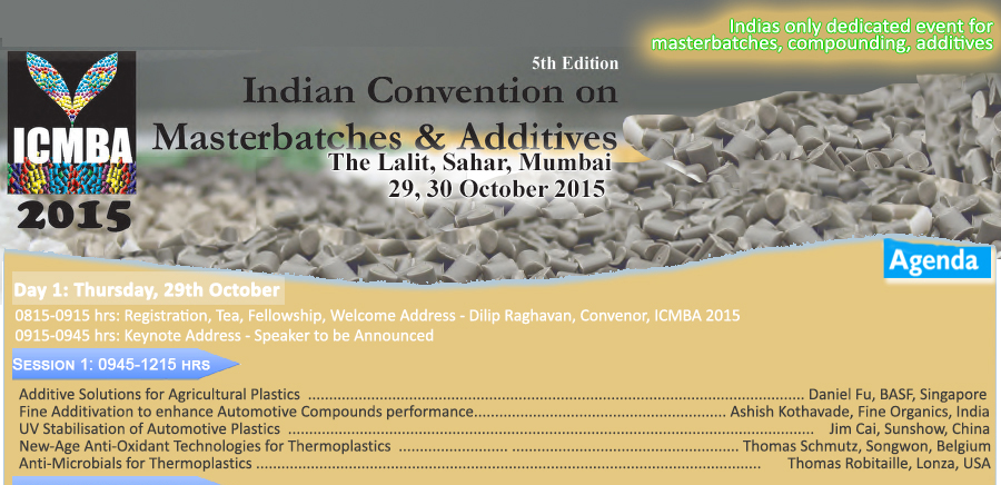 indian convention on masterbatches additives