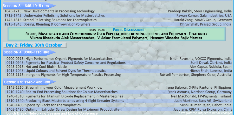panel discussion resin masterbatch compounding