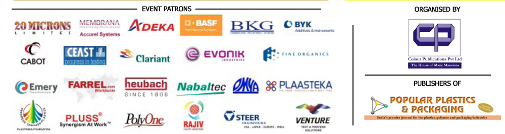 20 microns, deka, basf, bkg, byk, cabot, clariant, evonik, emery, farrel, nabaltec, plaasteka, Plastindia, Pluss, Polyone, Rajiv, Steer, venture, Colour Publications, Popular Plastics and Packaging