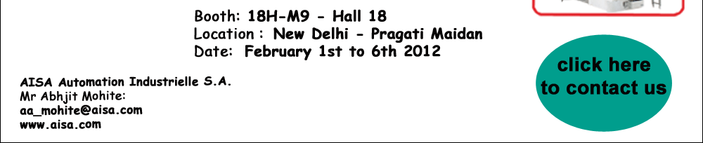 Visit us at Hall 18, Stall M9 at Plastindia 2012