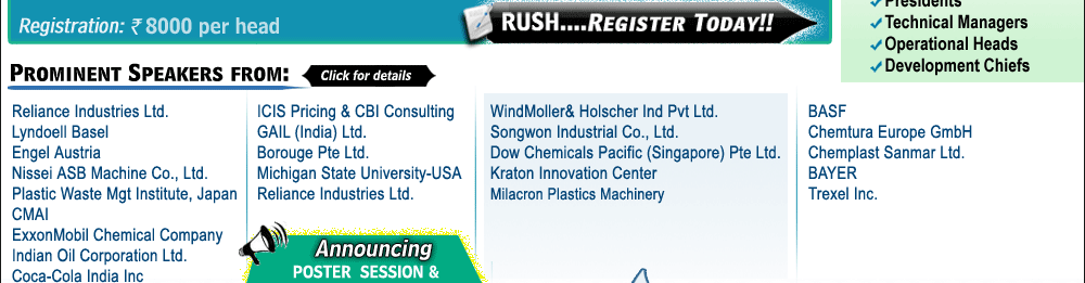 Business Heads, Presidents, Technical Manager, Operational Heads and more...