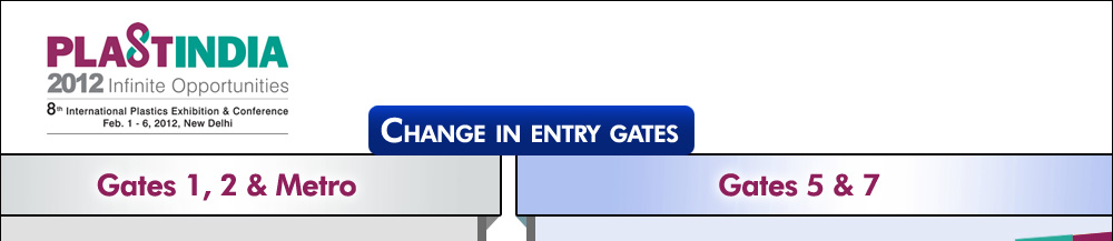 Gates 1 and 2 for Purchase Tickets at Pragati Maidan