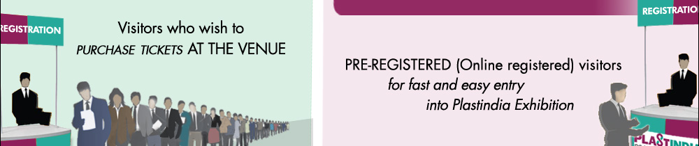 Gates 5 and 7 for Pre Registered (Online Registered) visitors