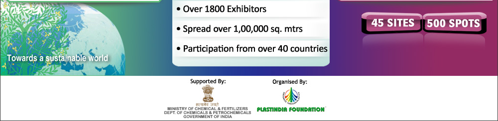 Over 1800 Exhibitors, Participation from over 40 countries