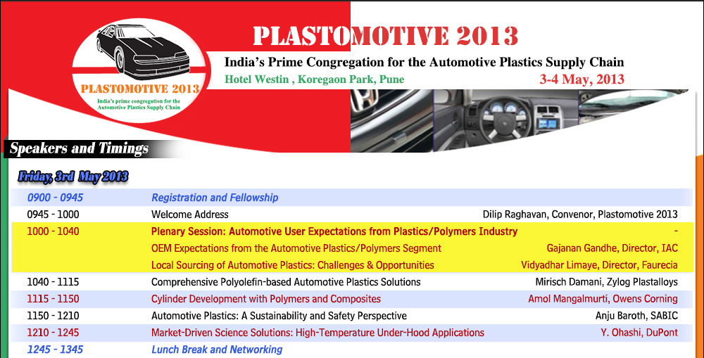 Plastomotive 2013 Automotive Plastics Supply Chai