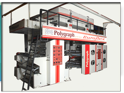 Euroflex Series Introduced With live demo at Plastindia 2009 Asias first 6 color flexo printing press, Stack type, speed 250 mts