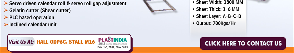 Visit Us at Hall ODP6c, Stall M16 at Plastindia 2012