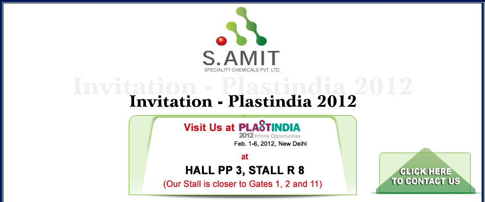 Visit Us at Hall PP3, Stall R8 at Plastindia 2012