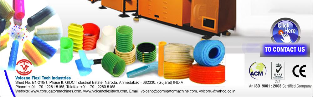 Contact Valcano Flexi Tech Industries for Pipe Corrugator Machine