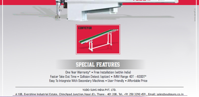 conveyor features free installation faster trak out time