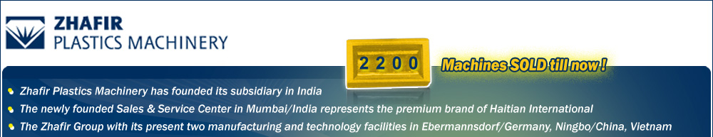 Zhafir Plastics Machinery has founded its Subsidiary in India