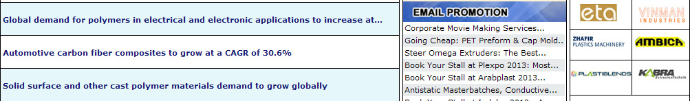 Global demand for polymers in electrical and electronic applications to increase at CAGR of 6.9% till 2017