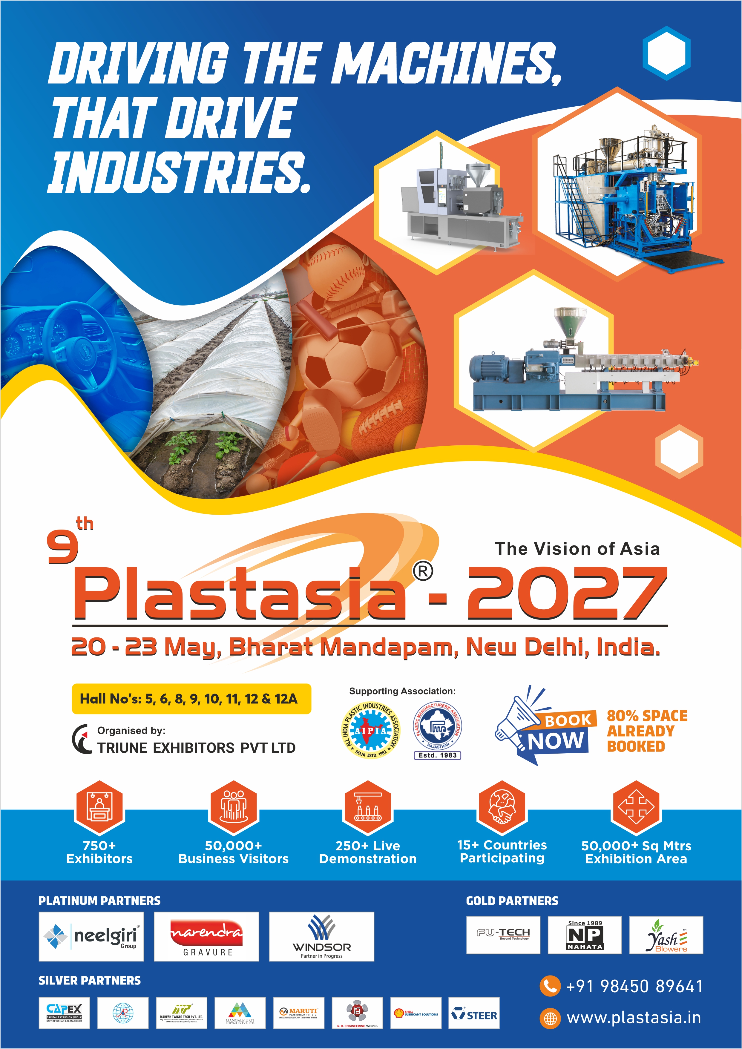 Plastasia 2027 international plastics exhibition at Bharat Mandapam New Delhi India
