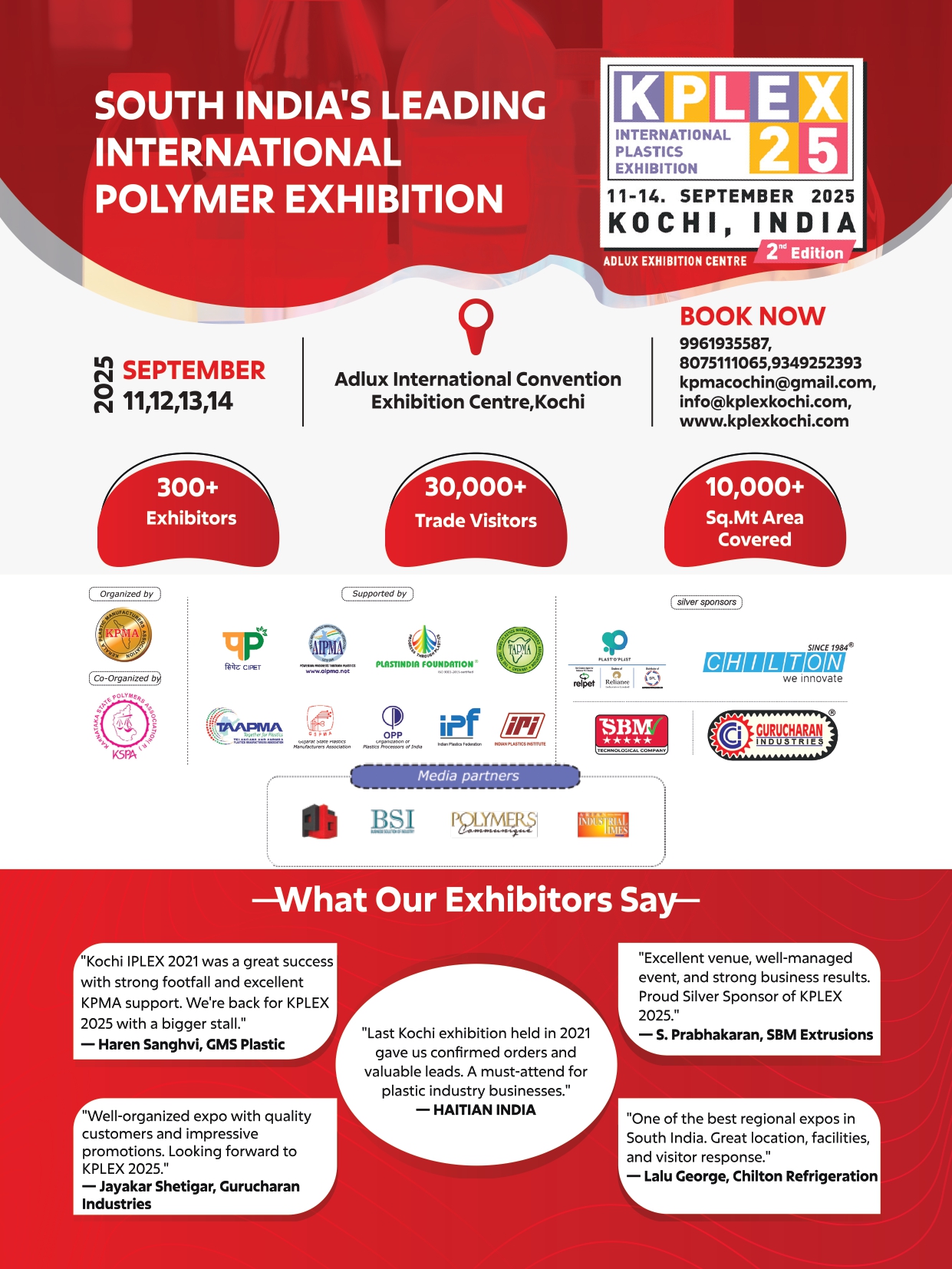 KPLEX 2025 South India�s largest international polymer exhibition in Kochi.
