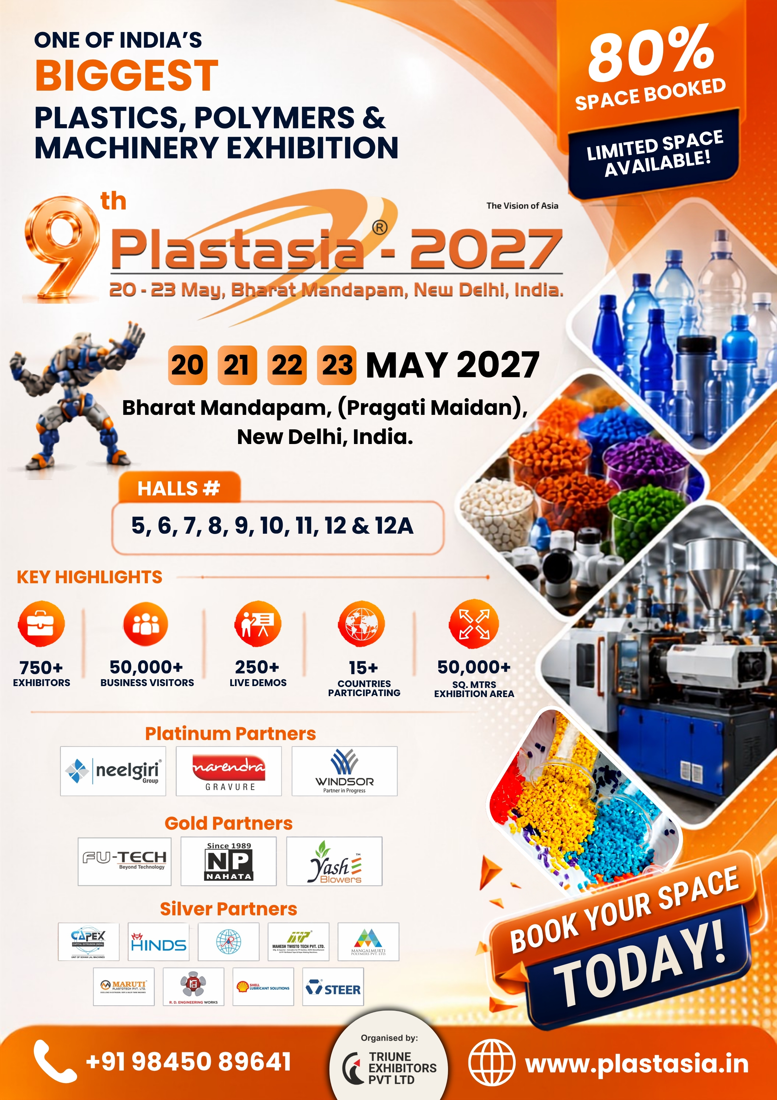 Plastasia 2027 - Plastics, Polymers and Machinery Exhibition at Bharat Mandapam, New Delhi