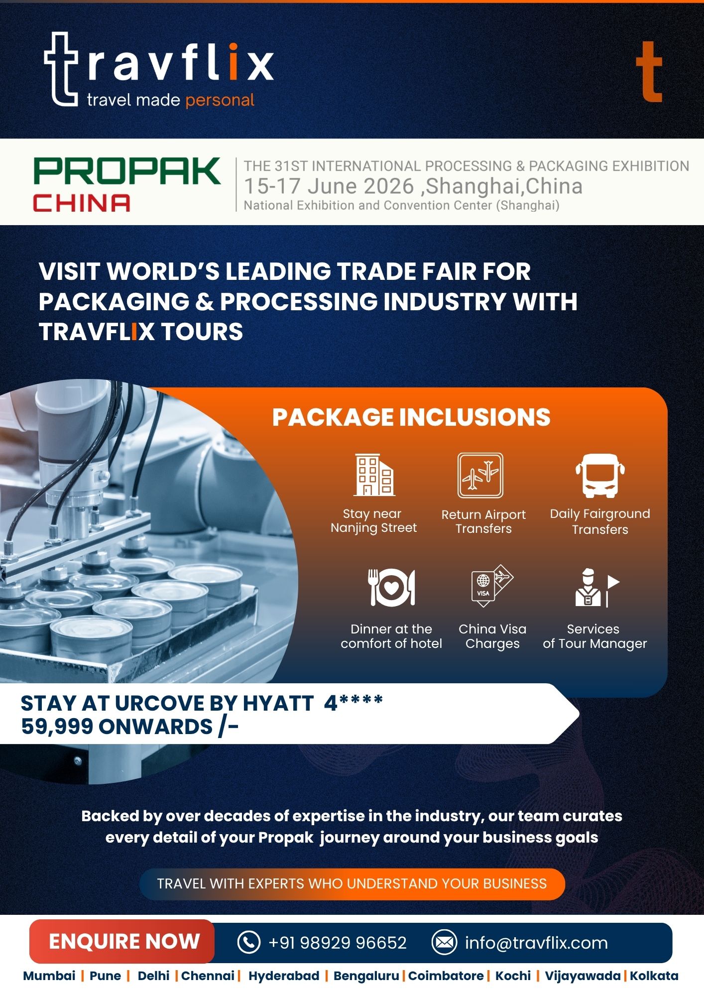 ProPak China 2026 Shanghai travel package by Travflix Tours with hotel stay airport transfers visa and fairground transport included