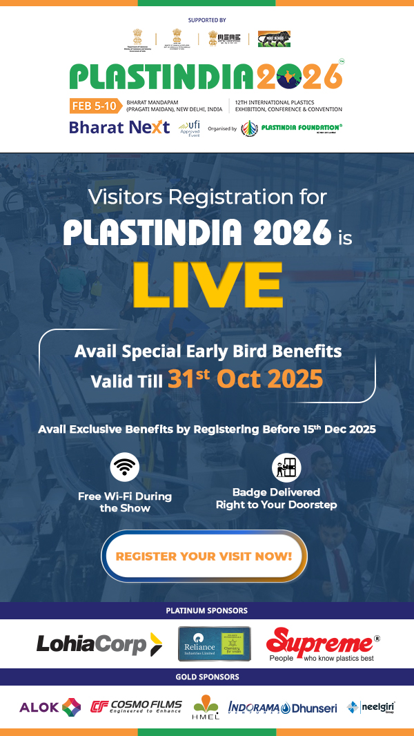 Plastindia 2026 Visitor Registration Live � Early Bird Benefits till 31st Oct 2025 at Bharat Mandapam, New Delhi