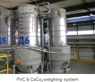 PVC and CaCo3 Weighing System