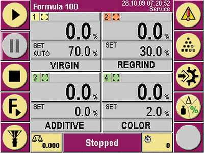XLB Blender Control Display