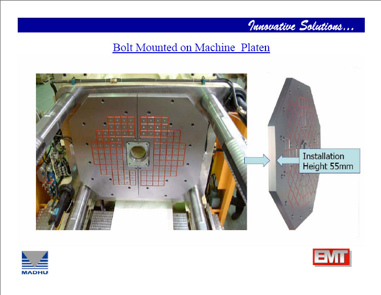 Bolt Mounted on Machine Platen