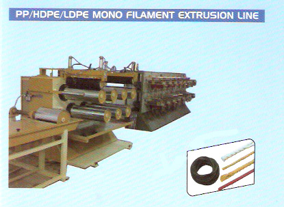 PP / HDPE / LDPE Monofilament Extrusion Line