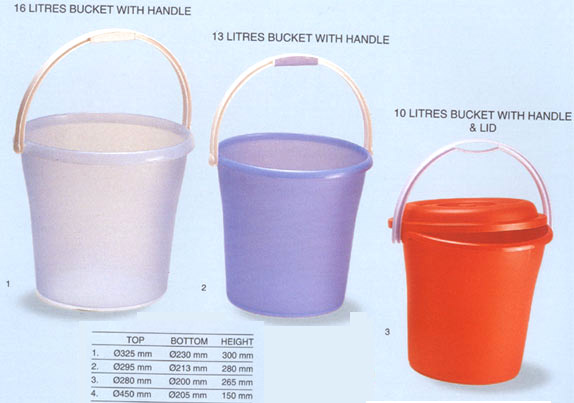 Bucket with Handle and Lid