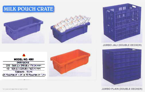 Milk Pouch Crates