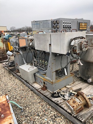 75 mm Werner & Pfleiderer conical counter rotating twin screw extruder-1