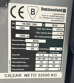 Battenfeld 550 Ton Injection Molding Machine :1