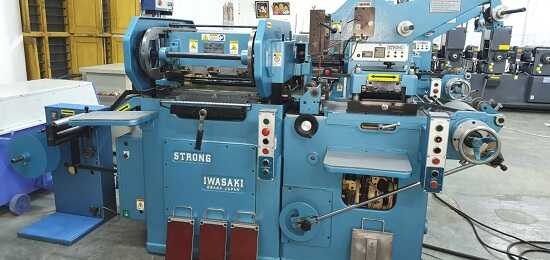 250 mm Iwasaki VSD 250 Japanese Flat Bed Label Printing Machine