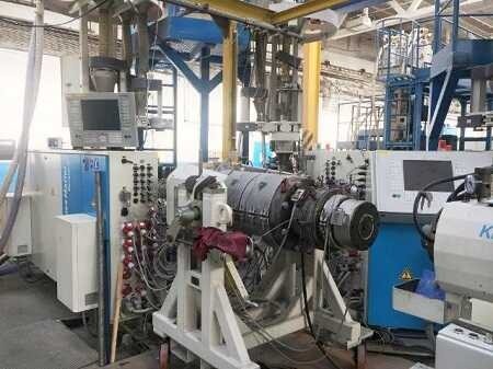 Krauss Maffei 3 Layer Pipe Extrusion Line-1